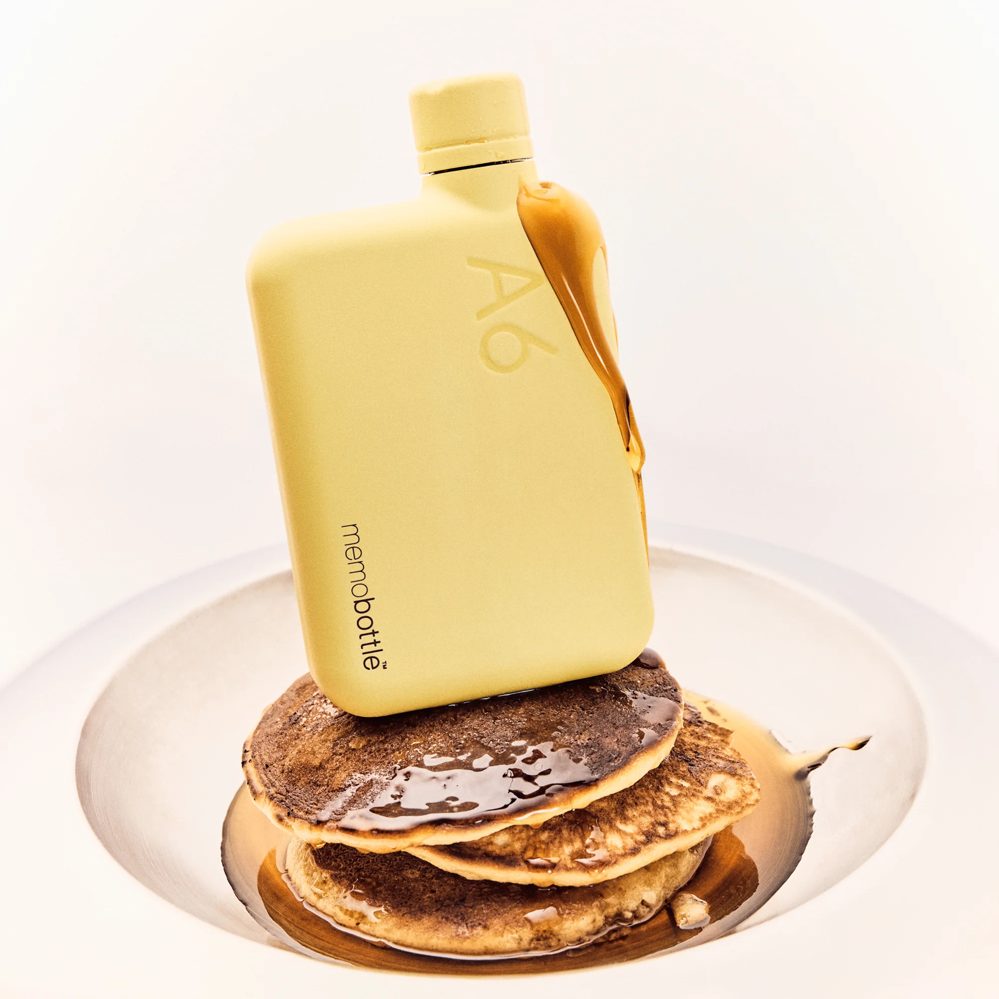 A6 memobottle (Stainless Steel) - Butter Yellow - Image 2