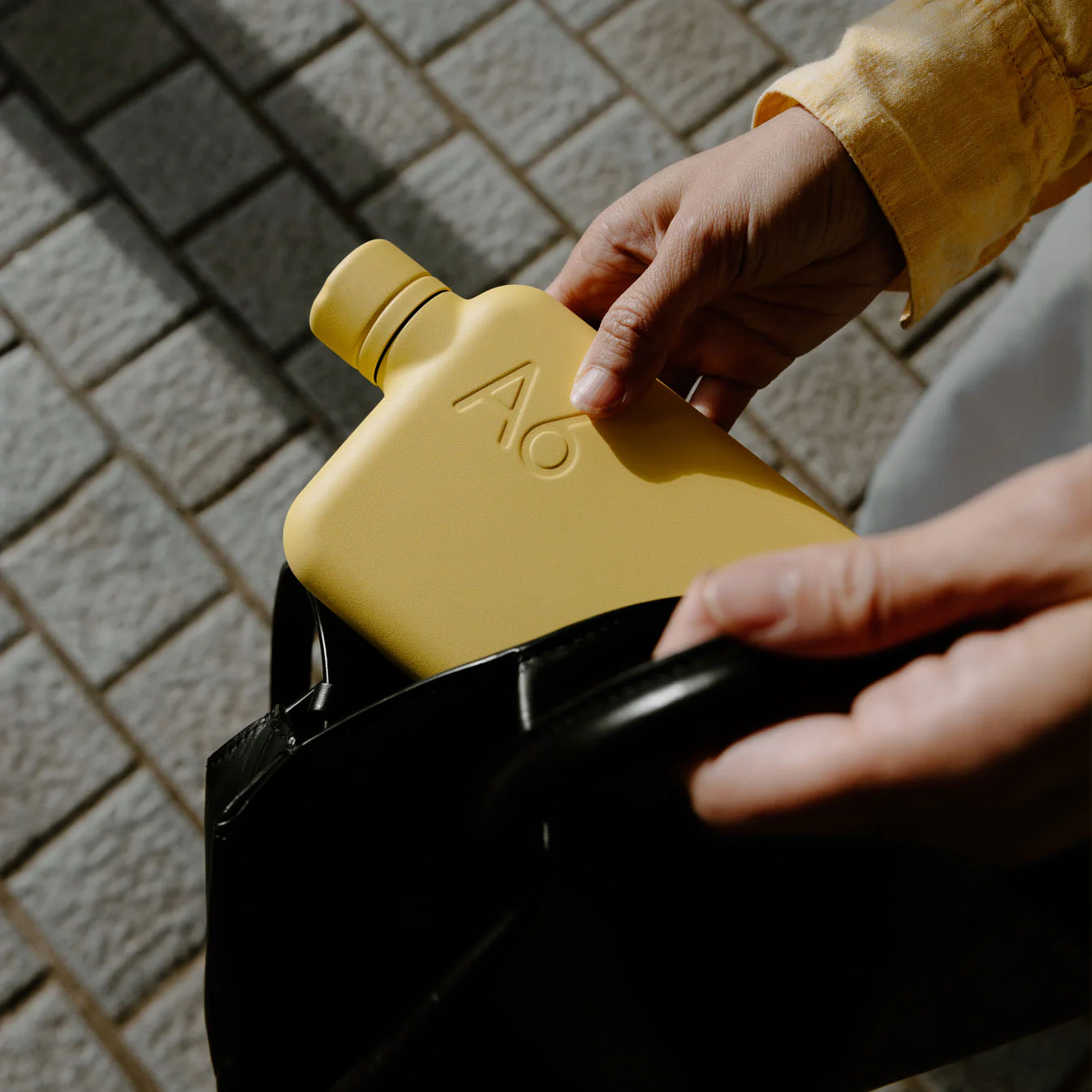 A6 memobottle (Stainless Steel) - Butter Yellow - Image 6