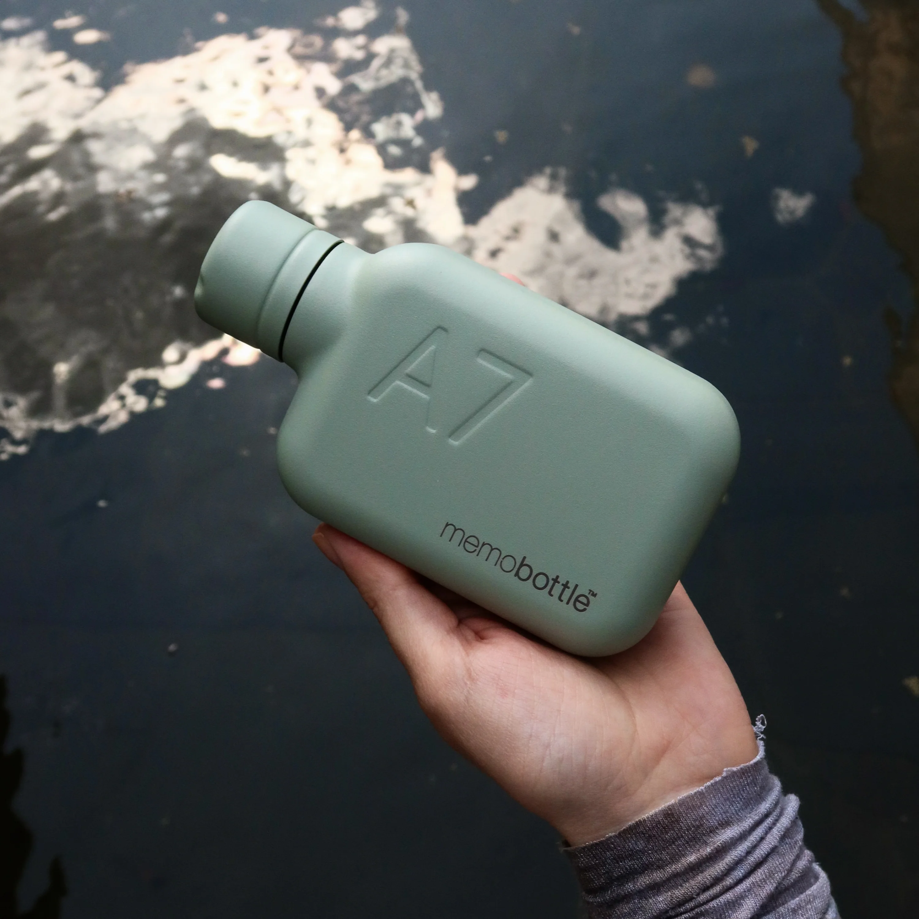 A7 memobottle (Stainless Steel) - Pistachio - Image 2